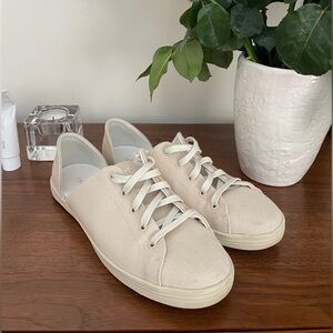 Freda Salvador Beige Canvas Sneakers